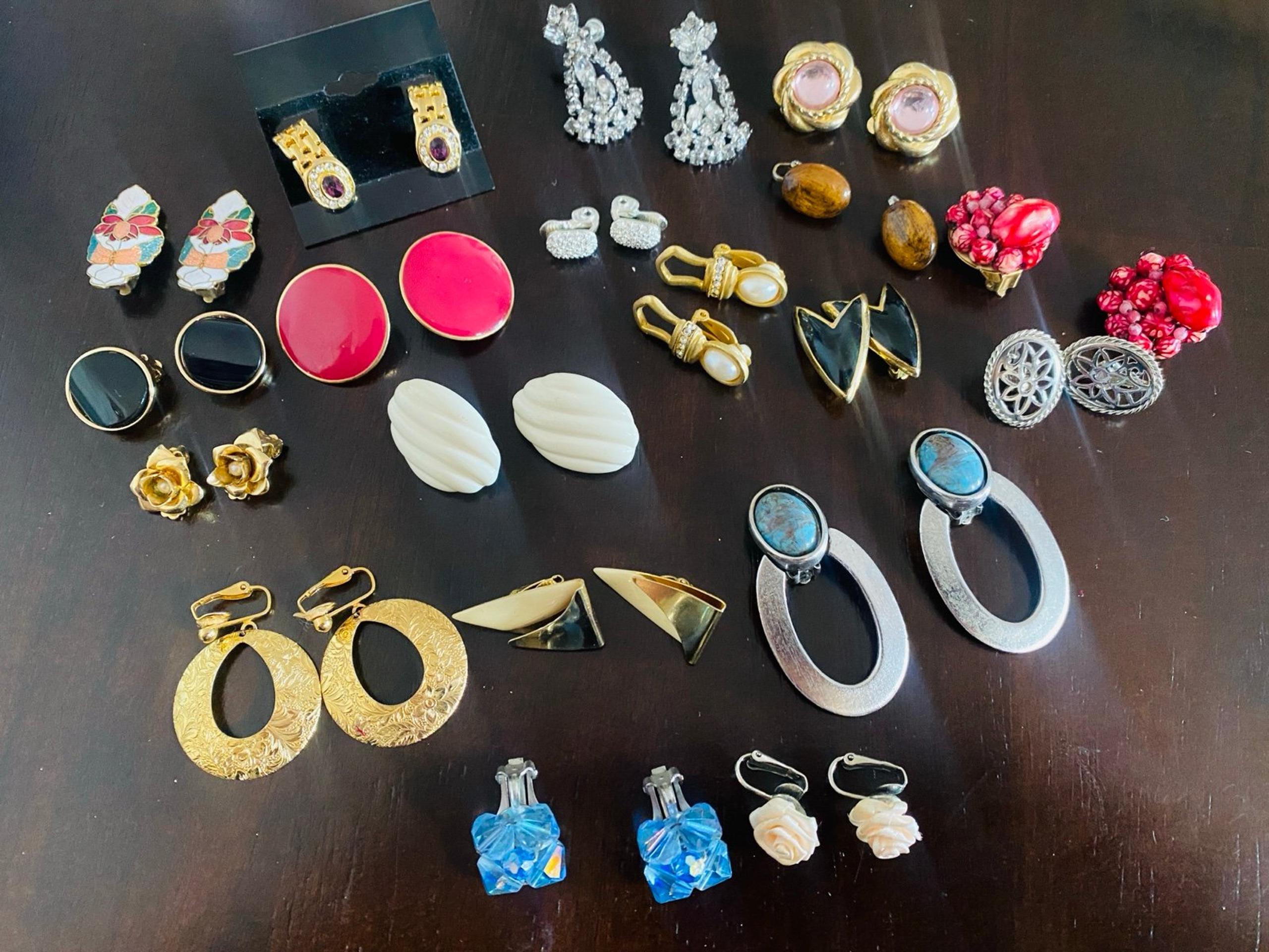 Lot of Clip on Earrings