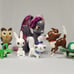 CUSTOM My Little Pony 3D Printed Pet Set LOT of 6