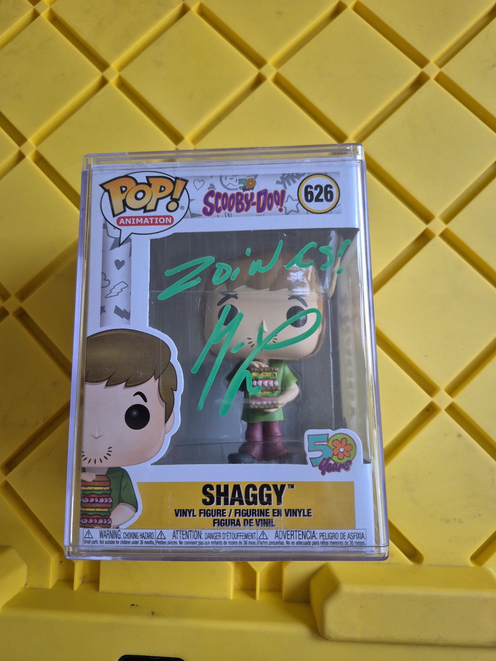 Signed shaggy funko pop