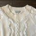 Rails Francis Ivory Lace/Fringe Mid-Weight Crew Neck Wool/Cashmere Sweater Small
