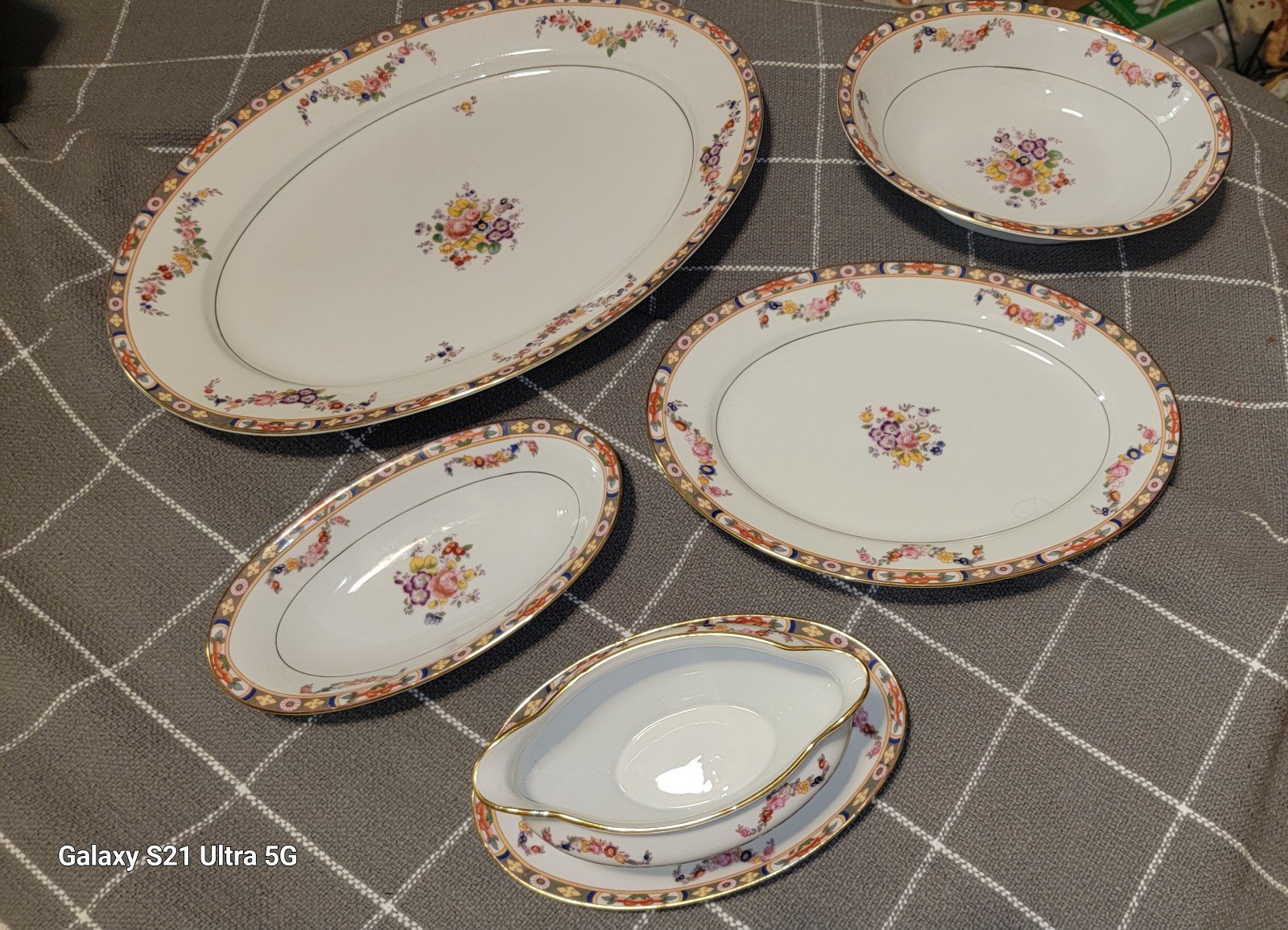 VTG Set of 5 Royal Bayreuth China Bavaria Serving Dishes