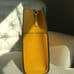 Calvin Klein Mustard Yellow Leather Medium Tote