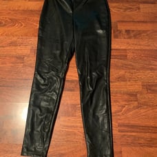 Express Black Faux Leather Leggings NWOT