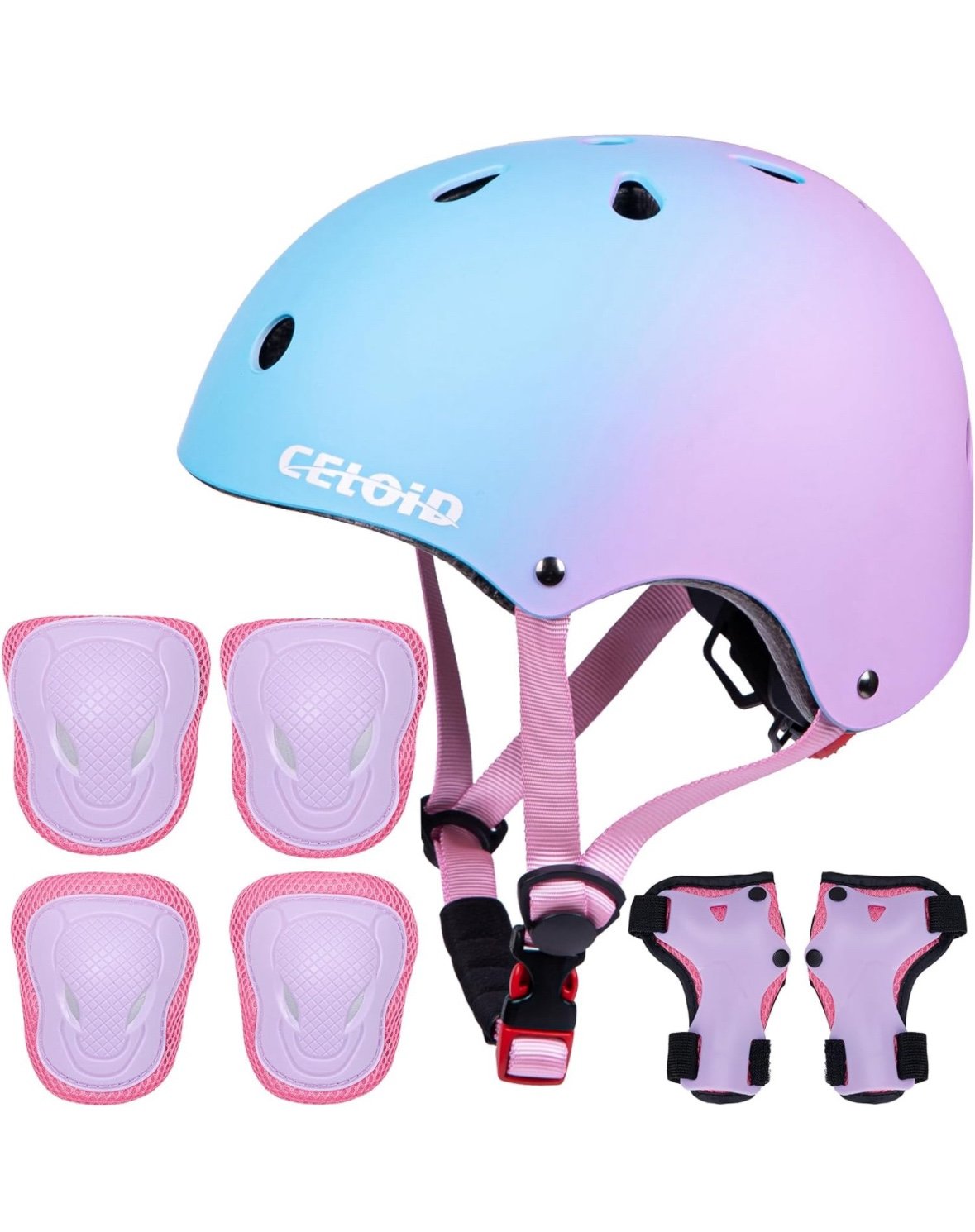 Kids Bike Skateboard Helmet Pad Set,Toddler Cyling Protective Gear size S/M