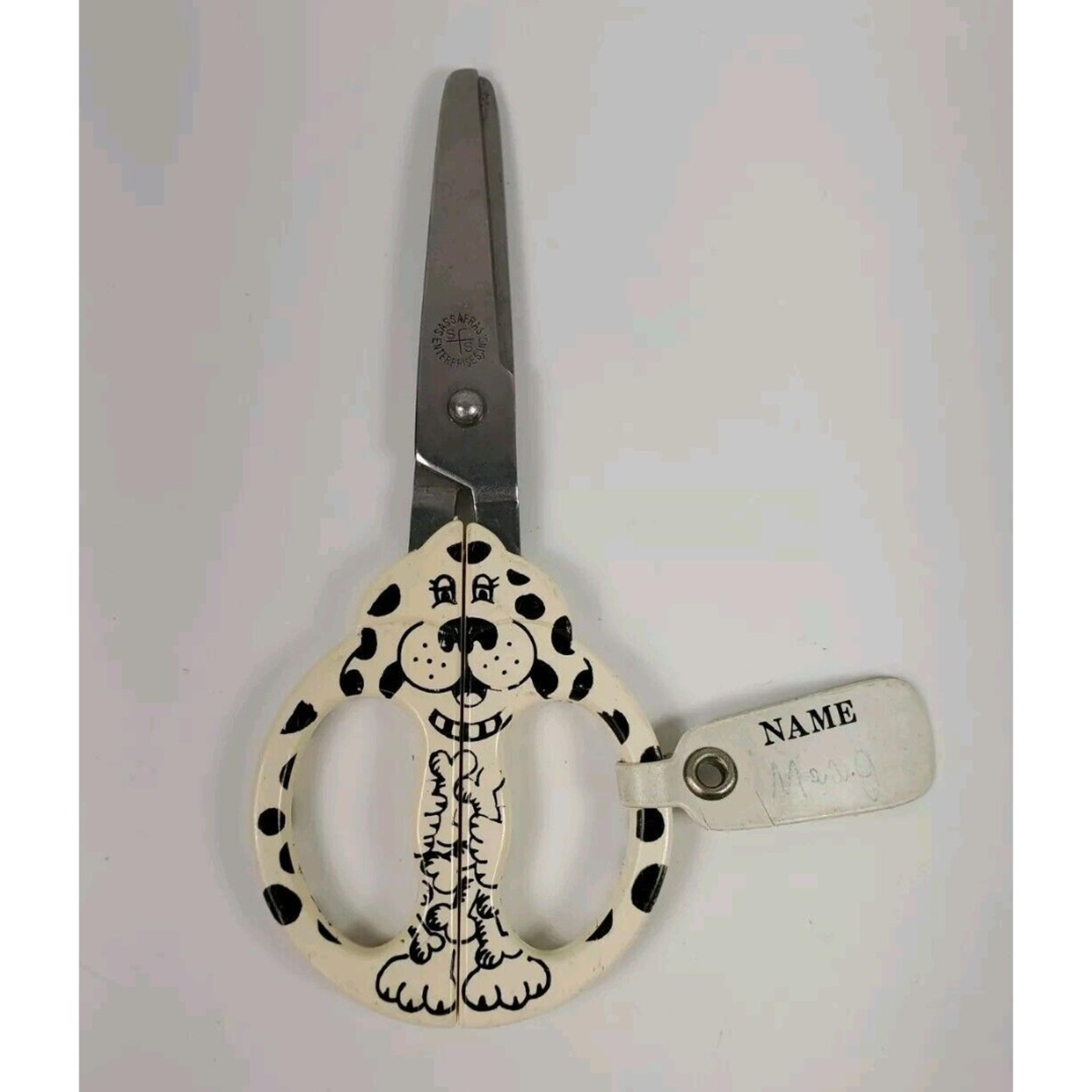Vintage Sassafras Enterprises Dog Handle Scissors Japan Made