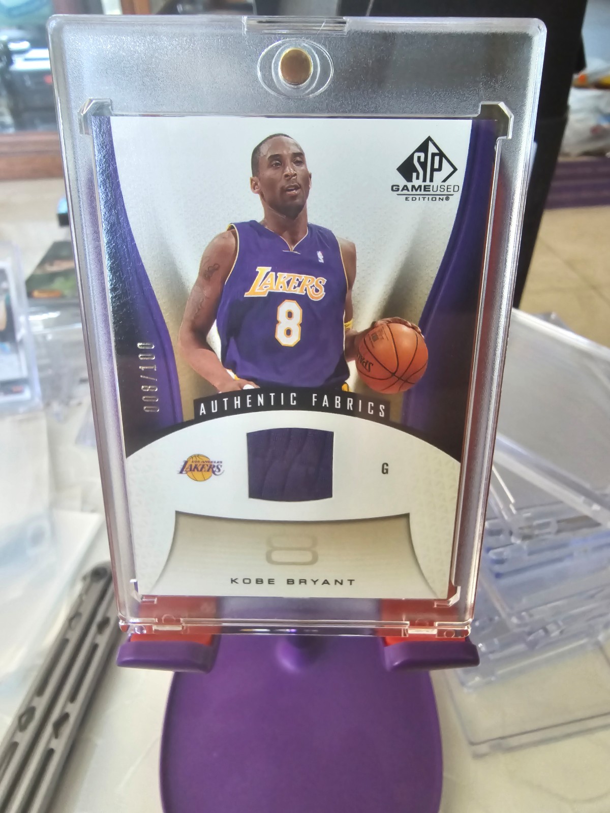 Kobe Bryant number patch match 8/99