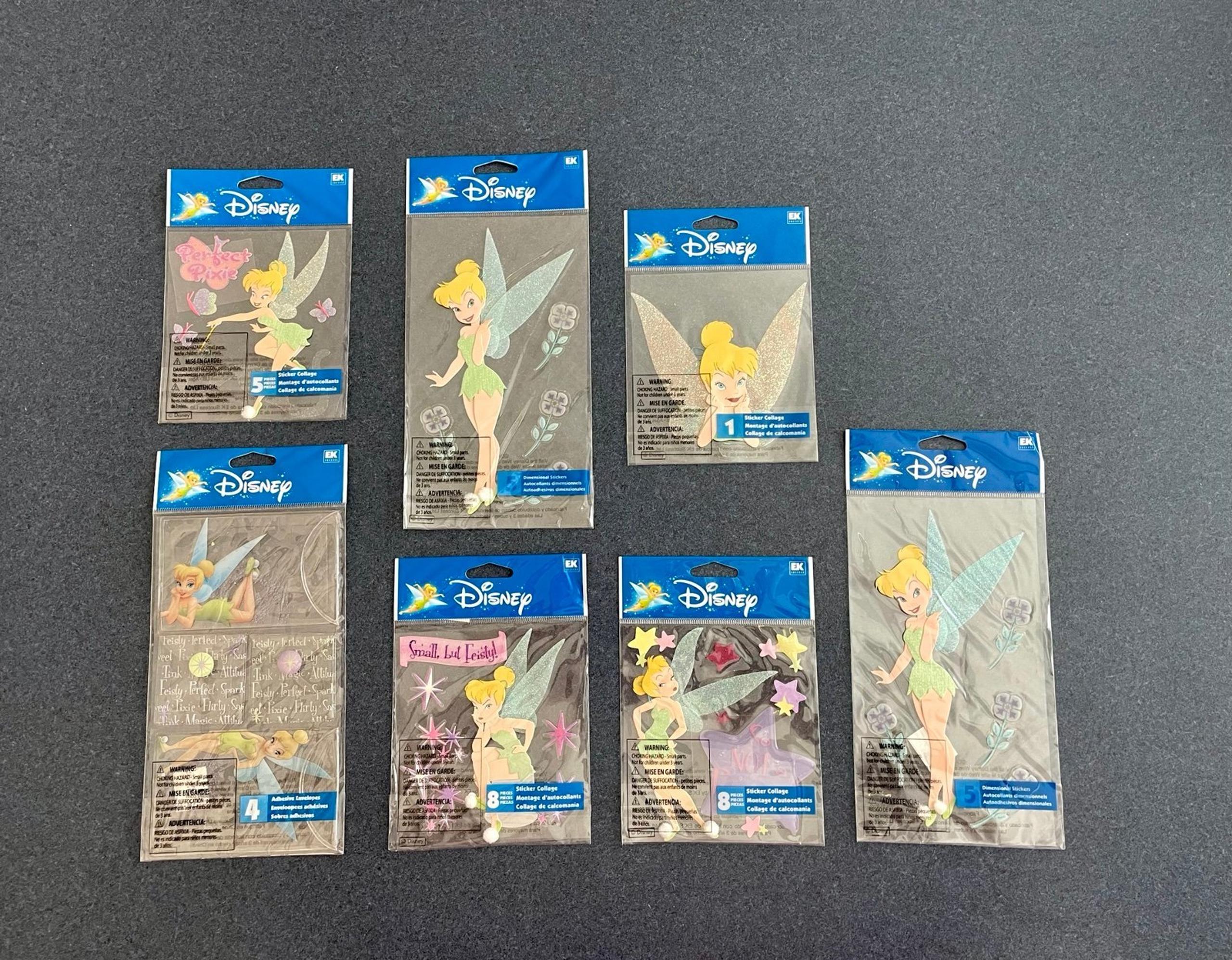 7 new packs of Tinkerbell stickers