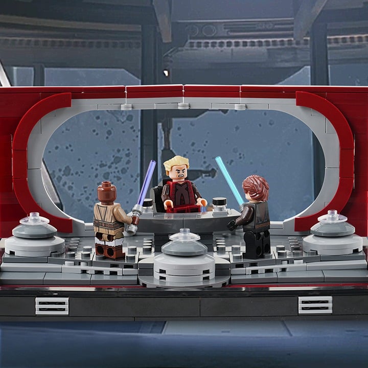 Star Wars MOC Duel on Palpatine Senate & Windu Anakin Costom Building Block 287