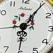 Vintage Swiss Made Arleese Hunters Pocket Watch Deer, Rifle, Handwind WORKING