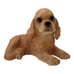 Dog Mate LENOX Cute Puppy Figurine Laying Dog Statue Cocker Spaniel Sculpture