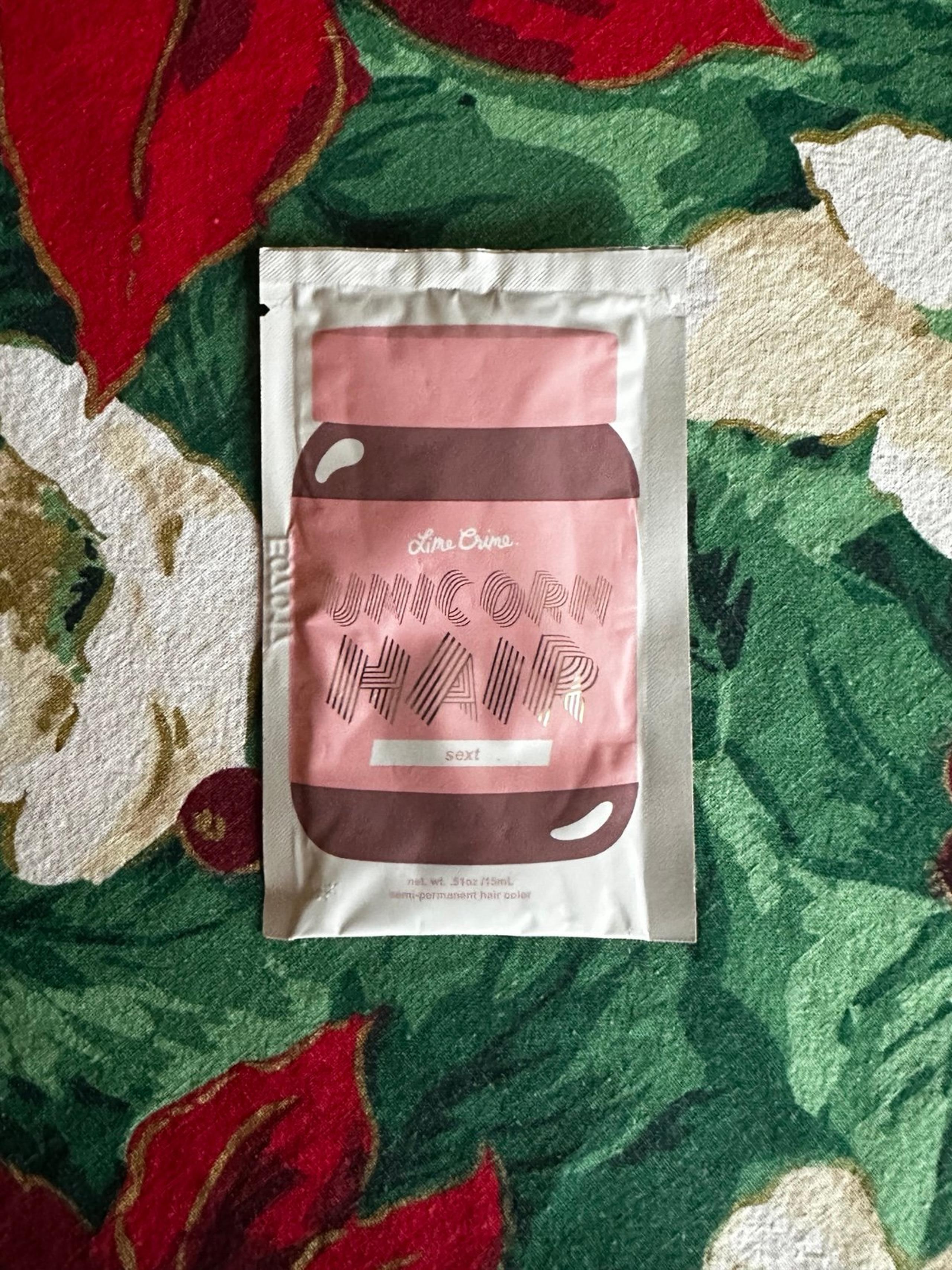 Lime crime unicorn hair semi permanent hair dye “sext” 0.51 oz
