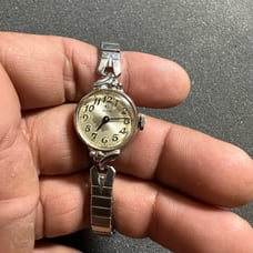 Vintage Elgin Ladies Cocktail Watch 10K R.G.P Bezel Mechanical Wind Up Working
