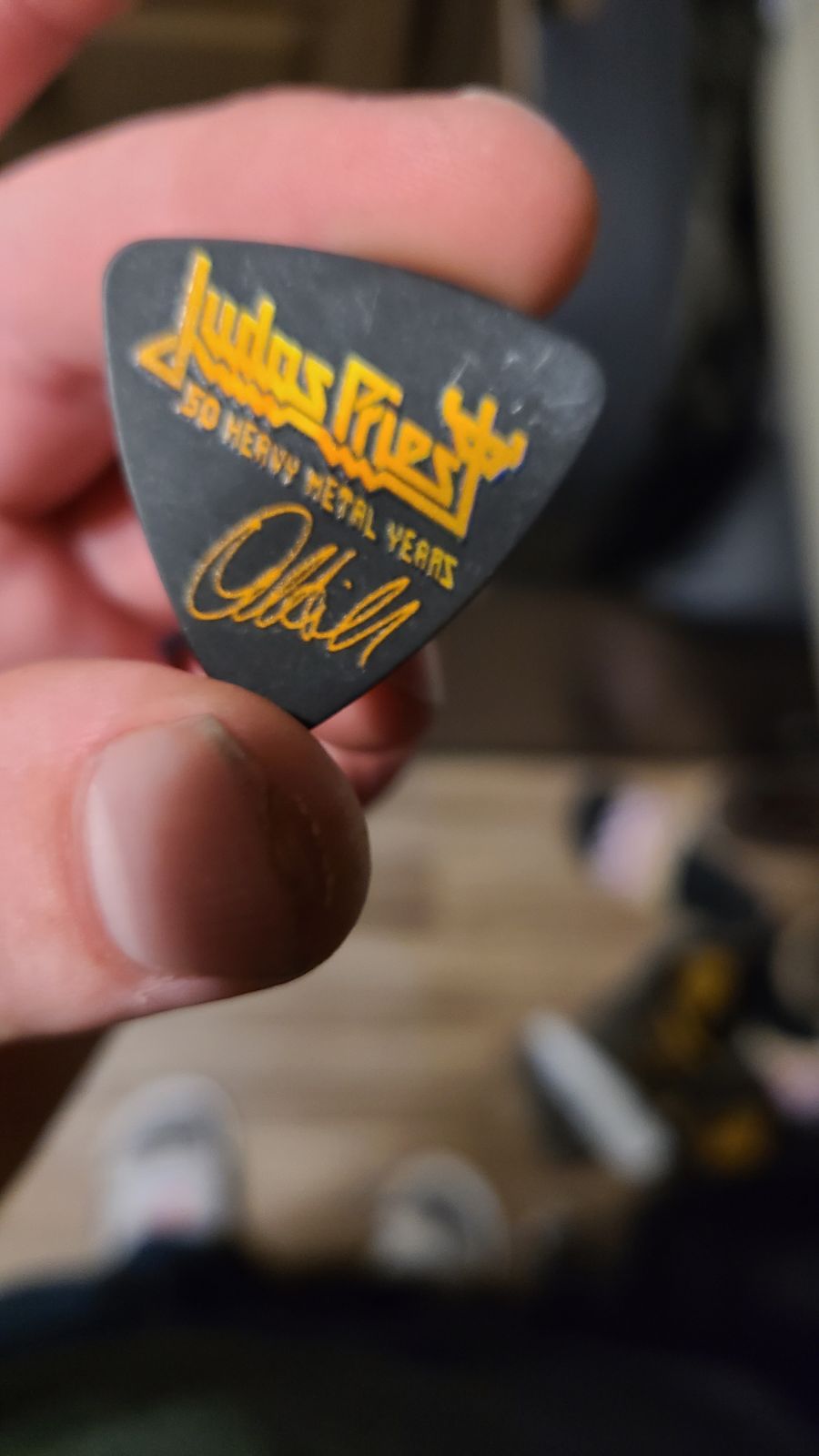 Rare slayer guitar pick