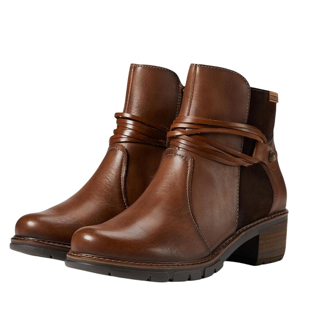 PIKOLINOS Womens San Sebastian Boots EU 42 US 11.5-12 Brown Leather NWOB