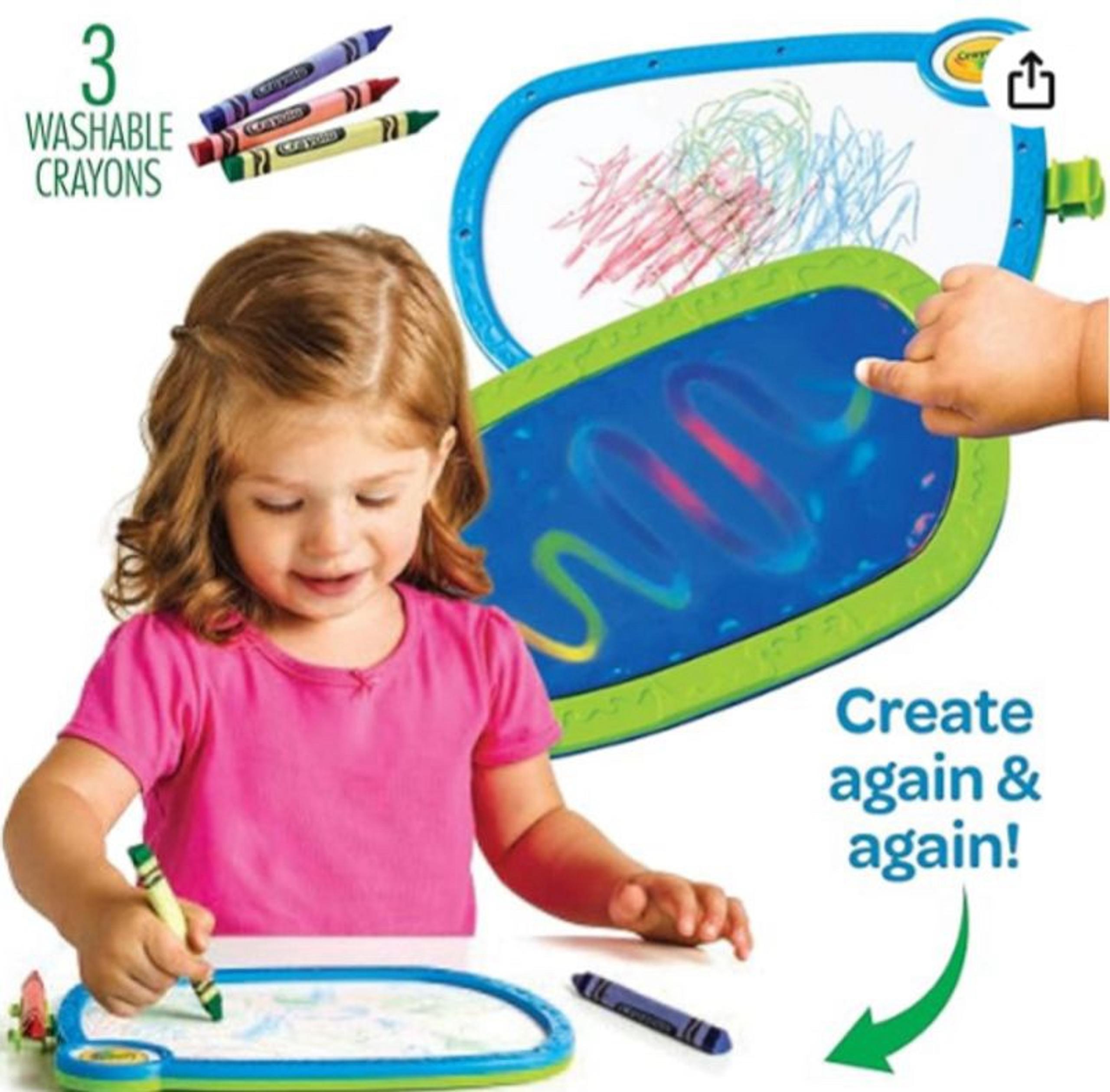 My first crayola double doodle board 24 months +