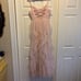 Pink Tiered Prom Dress With Lace Up Back 7/8