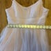 Pink Tiered Prom Dress With Lace Up Back 7/8