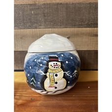 Snowman Cookie Jar The Great Indoors - In Box