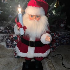 Vintage Santa Christmas Motionette Animated Lighted Candle 1988 Ultra Intl 20 H