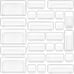 25 PCS Clear Plastic Drawer Organizers Set, 4-Size Versatile NEW