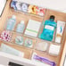 25 PCS Clear Plastic Drawer Organizers Set, 4-Size Versatile NEW