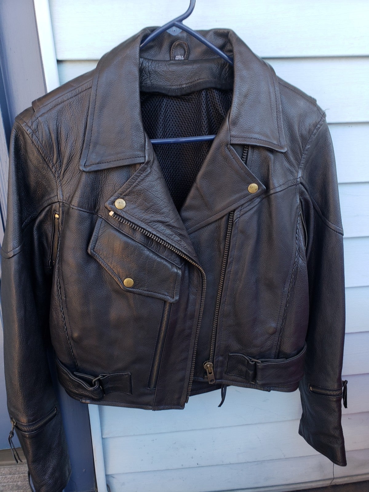 Vintage Leather Moto Jacket