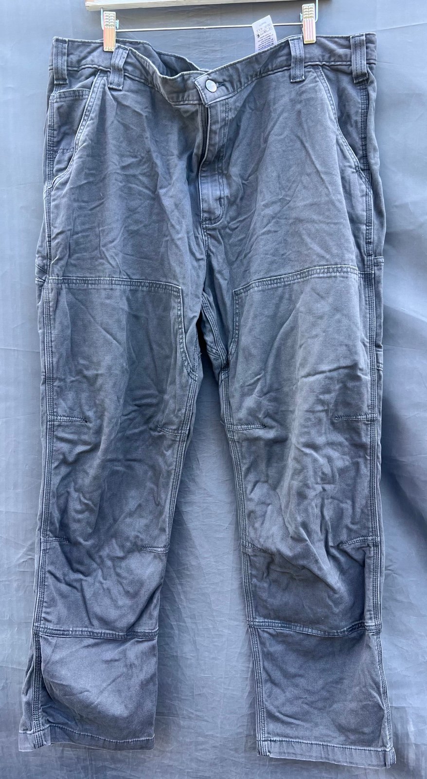 Carhartt Double Knee Carpenter Pants Gray Size 42x32