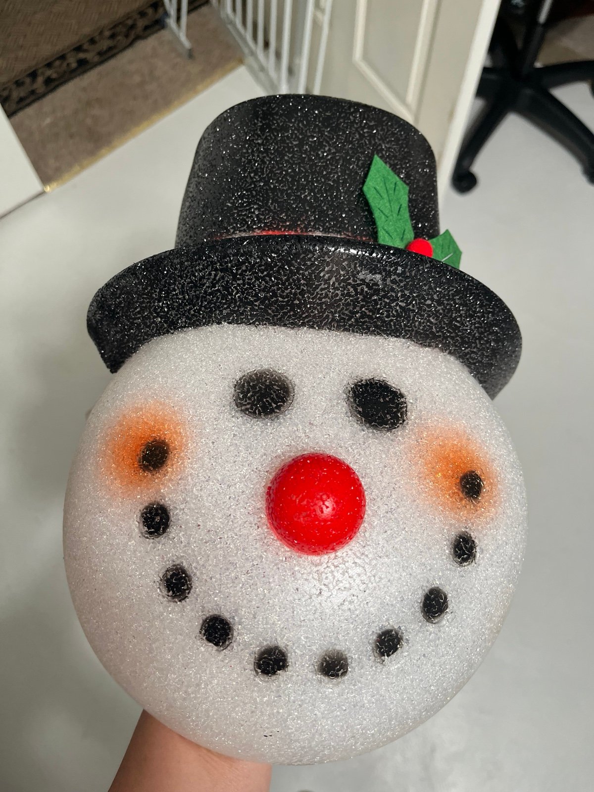 Snowman outdoor light porchlight covers 12” tall set of 4
