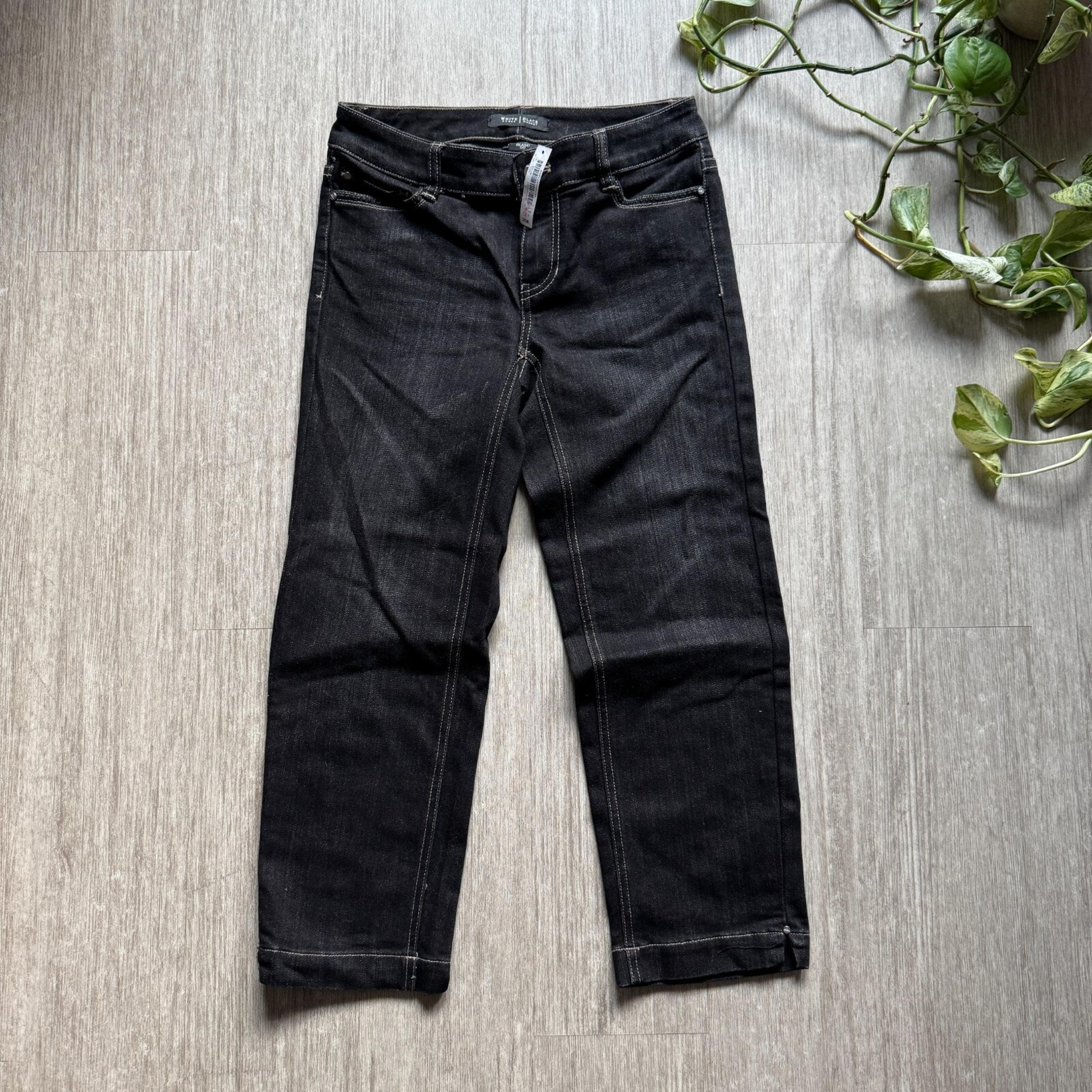 WHITE HOUSE BLACK MARKET Blanc Jeans NWT 00 26x24 Low Rise Dark Wash Denim
