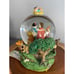 Disney Store Snow White & Prince Charming Snow Globe with Seven Dwarfs Figurine