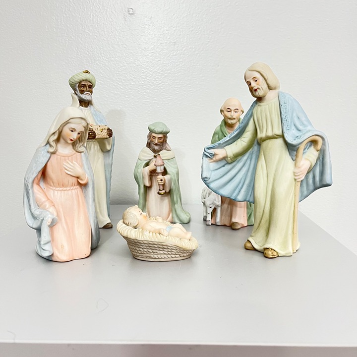 Lefton The Christopher Collection Spirit Of Bethlehem Nativity Figurines Set 198