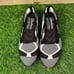 Skechers Cleo 2.0 Womens 6 M Black White Shoes Flats Stretch Knit Casual Comfort