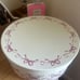 Shabby chic pink bow storage boxes