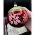 NEW Hallmark Keepsake Crown Reflections White Poinsettias Glass Ornament -10D