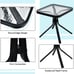 Coffee Side Table Square Tempered Glass Top 18 Garden Deck
