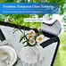 Coffee Side Table Square Tempered Glass Top 18 Garden Deck