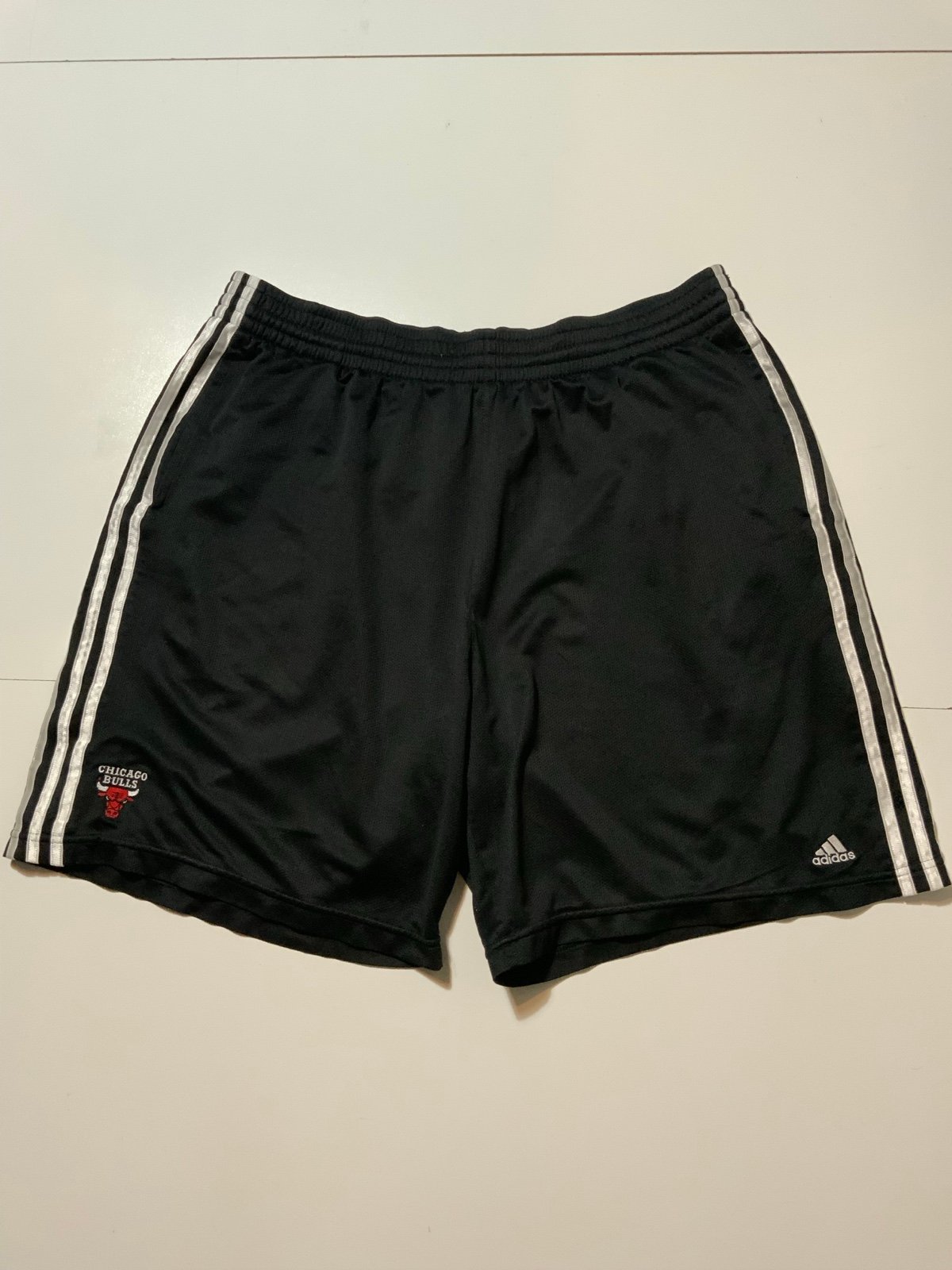 Adidas 2010-11 Chicago Bulls Mesh Swingman Black Basketball Practice Shorts