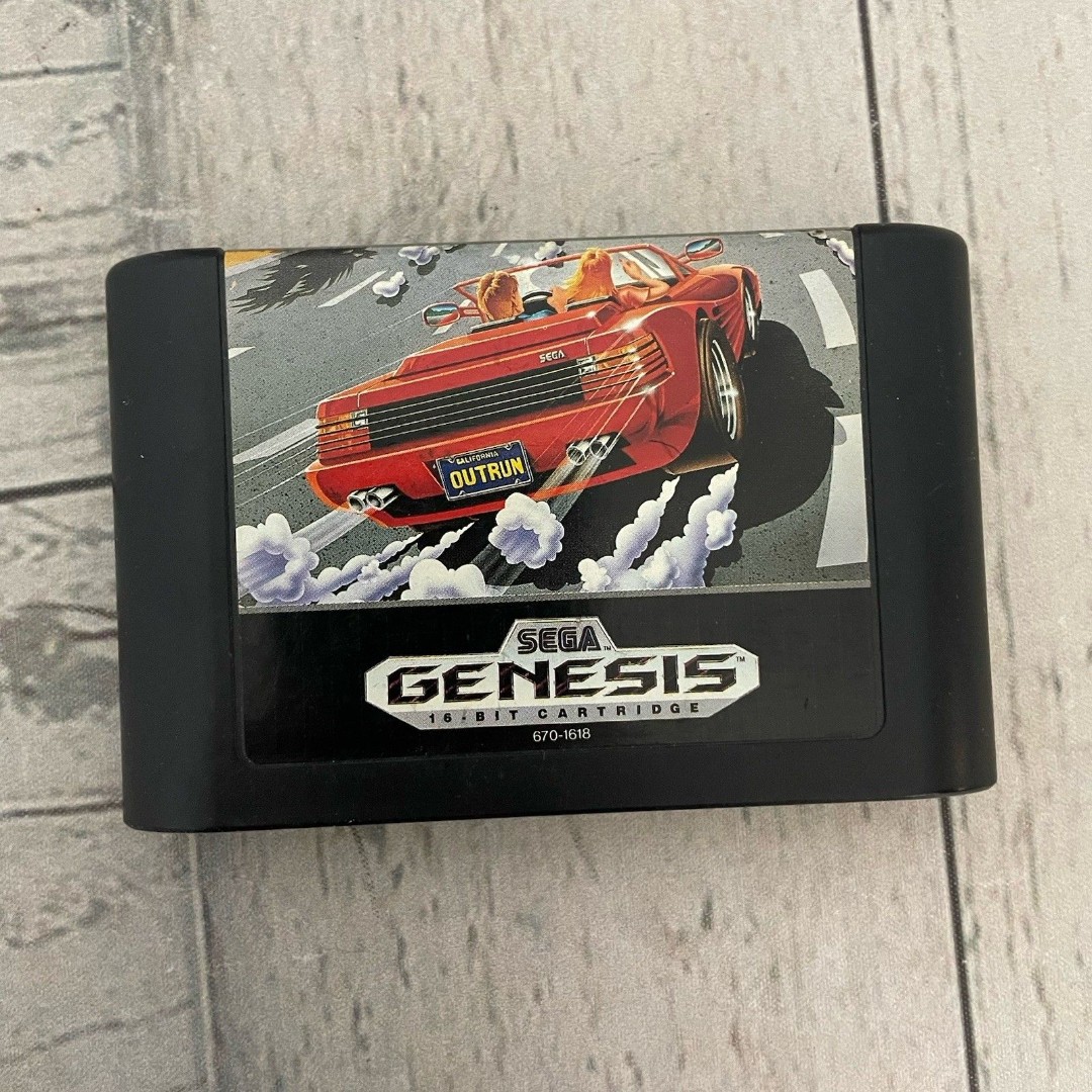 OutRun (Sega Genesis, 1991) Loose Copy - Authentic Tested Works