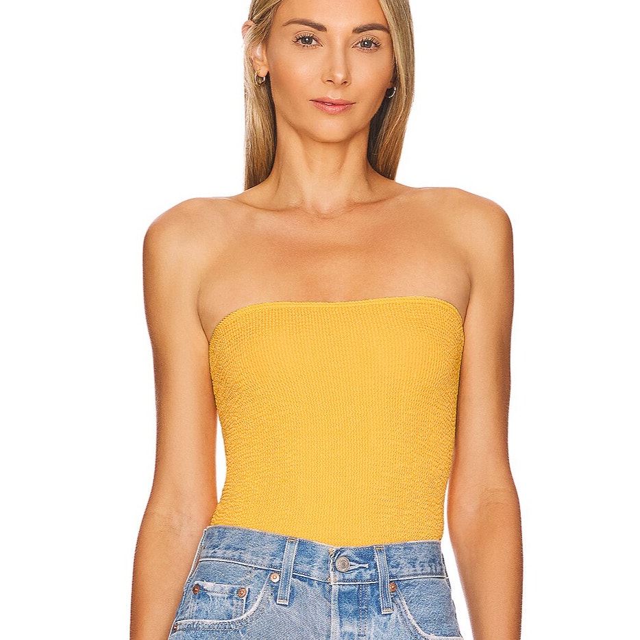 Bond Eye Lena Multi Bandeau Tube Top / Mini Skirt O/S Convertible Sunny Eco NWT