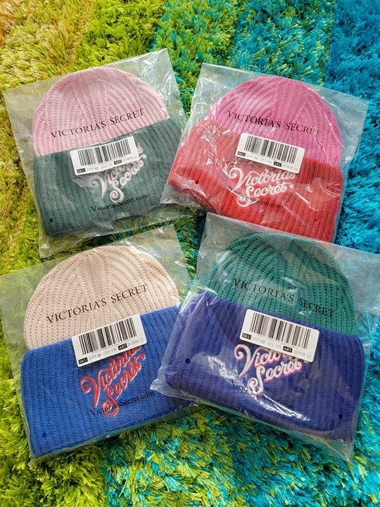 Victoria’s Secret 4pc Colorblock Beanie - Brand New with tags!!!