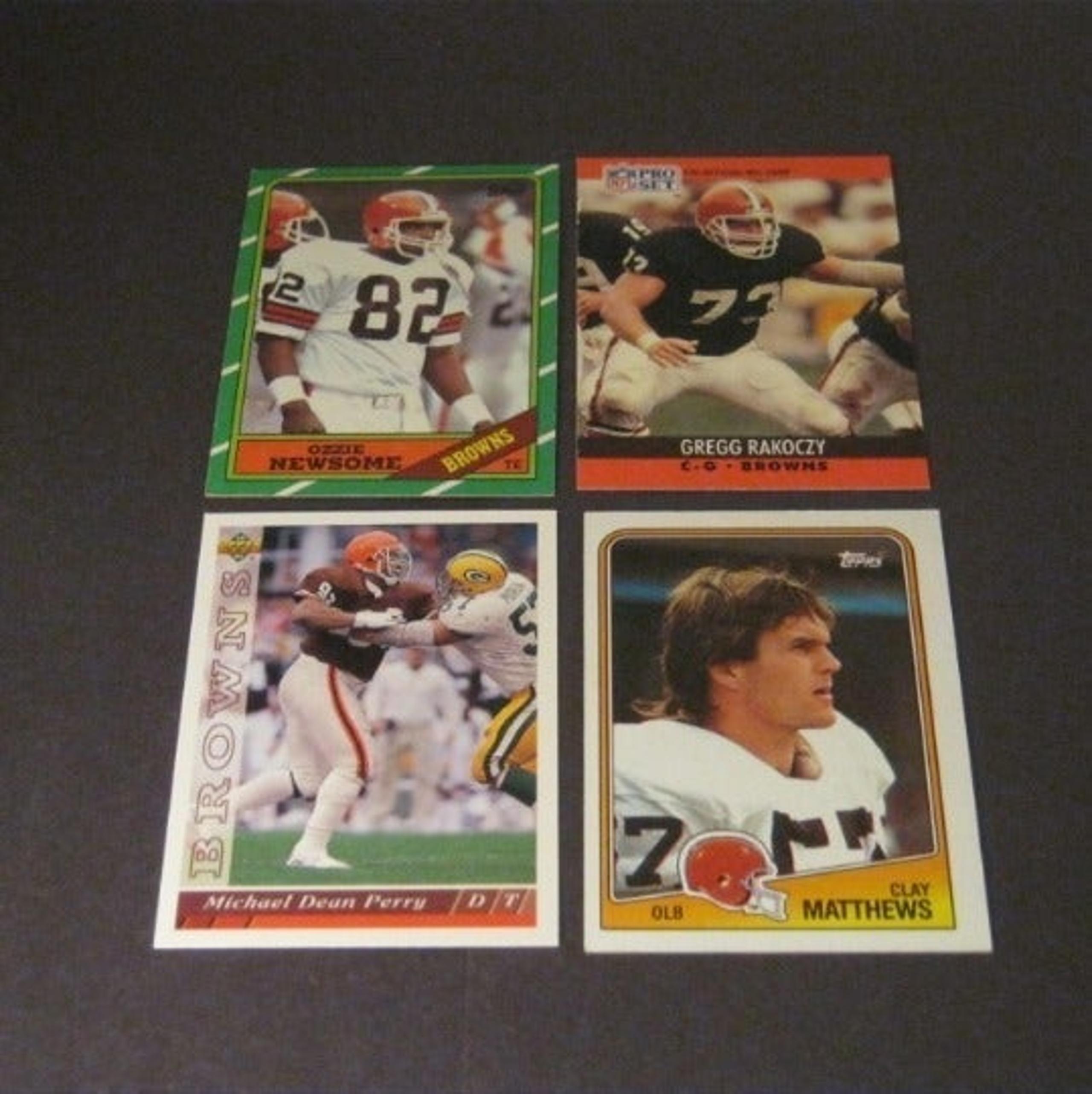 4 CARD SET OF CLEVELAND BROWNS CARDS