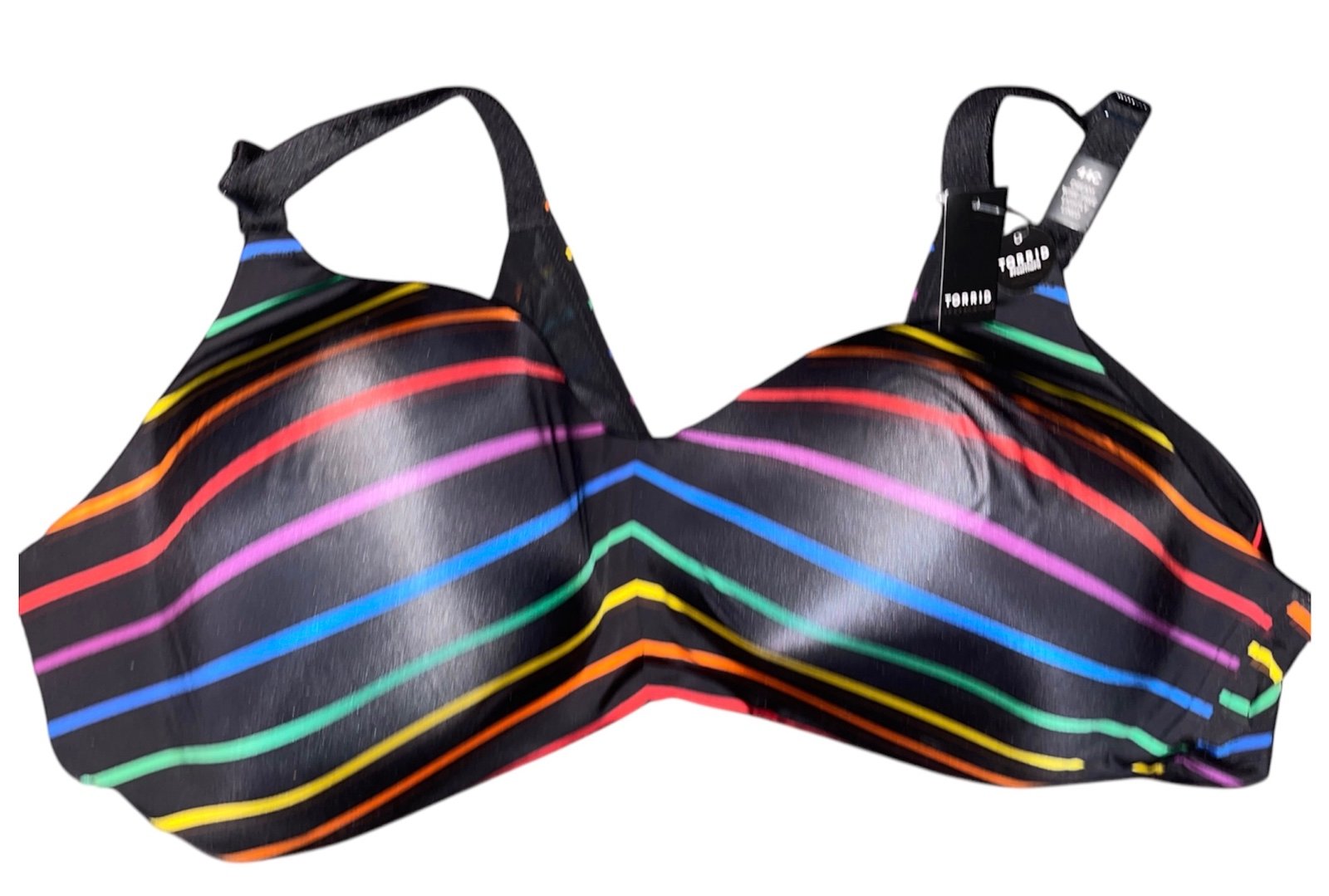 Torrid Bra Rainbow stripe