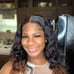 lace front wig human hair (used)