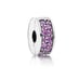 2 NEW Pandora Purple Pavé Clip Charms (Bundle of 2)