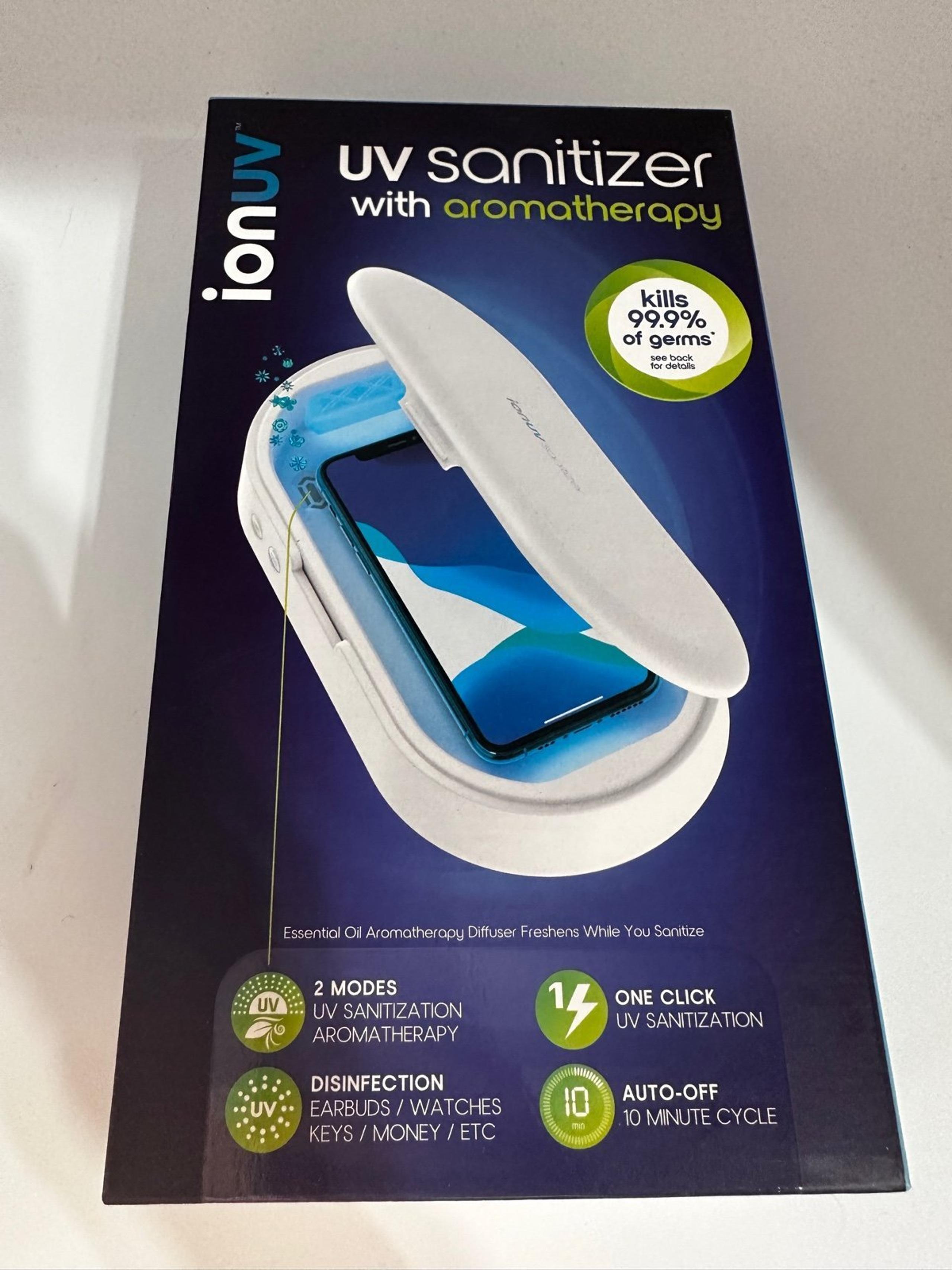 NIB IonUV UV sanitizer with aromatherapy NEW