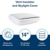 Camco Camper / RV Vent Insulator and Skylight Cover - Features 3 Layers