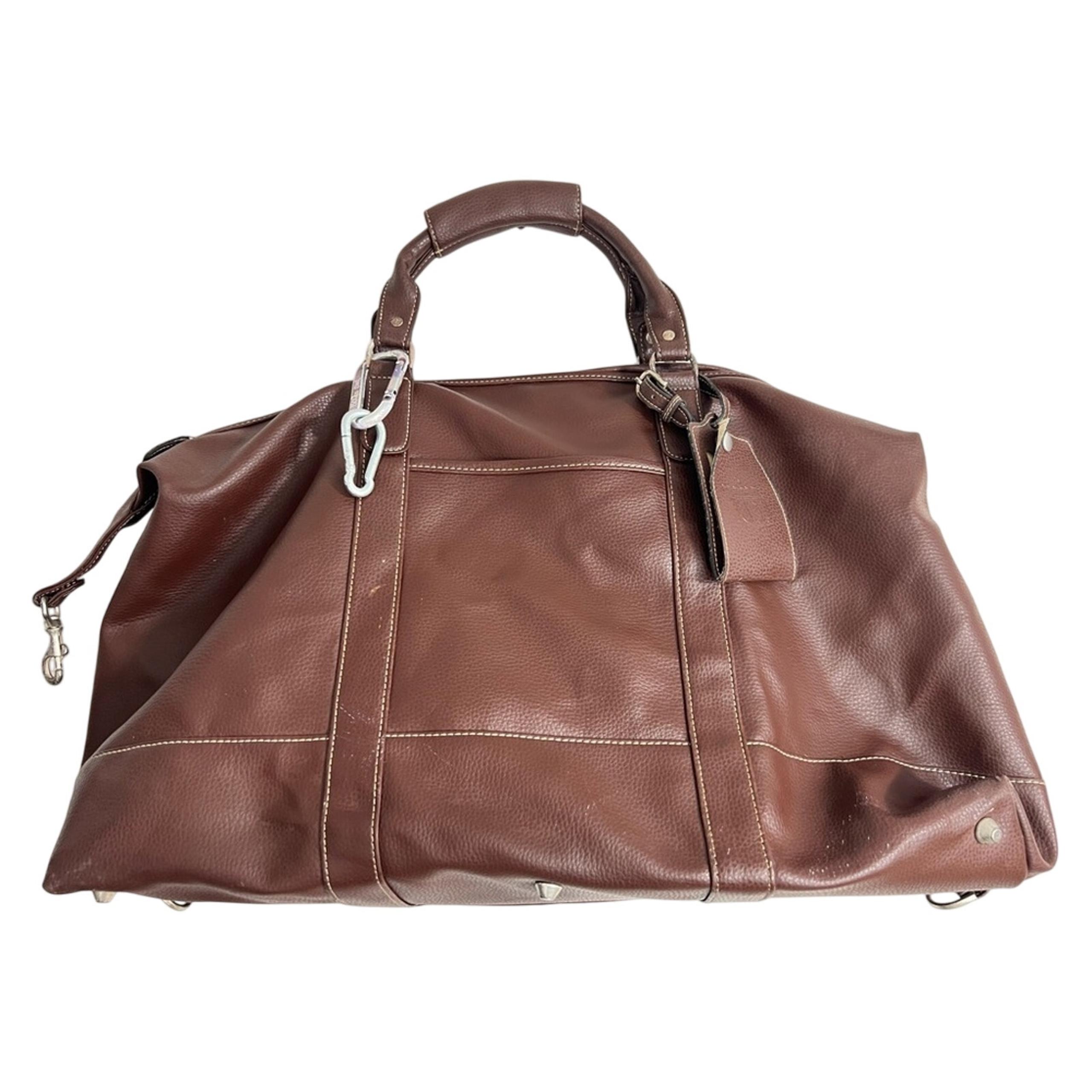 Barrington Tan Leather Holdall Captain’s Duffle Bag