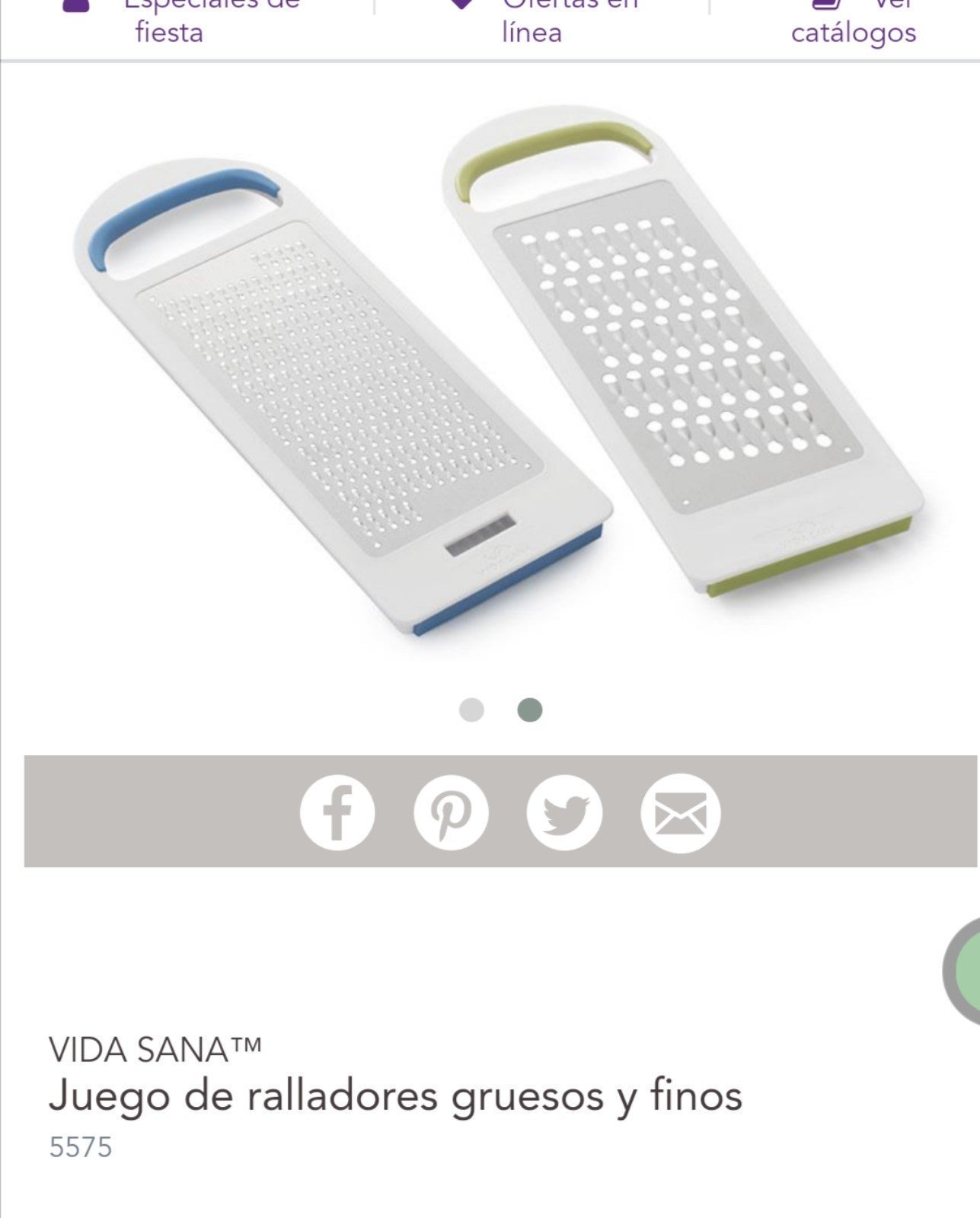 VIDA SANA™  Juego de ralladores gruesos y finos  5575