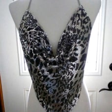Sexy Animal Print Halter Top