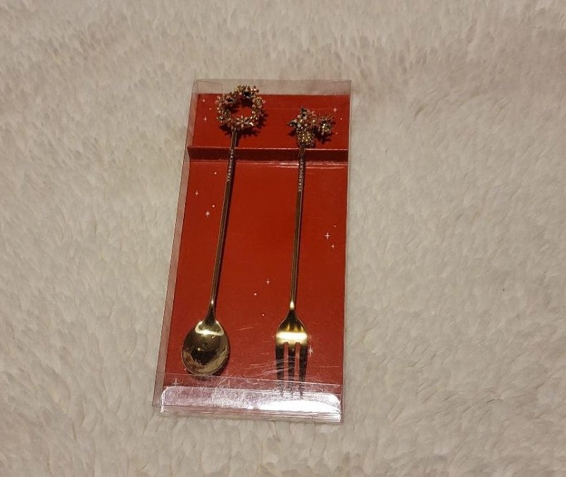 Starbucks Korea Holiday Tea Cutlery Set